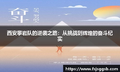 西安攀岩队的逆袭之路：从挑战到辉煌的奋斗纪实